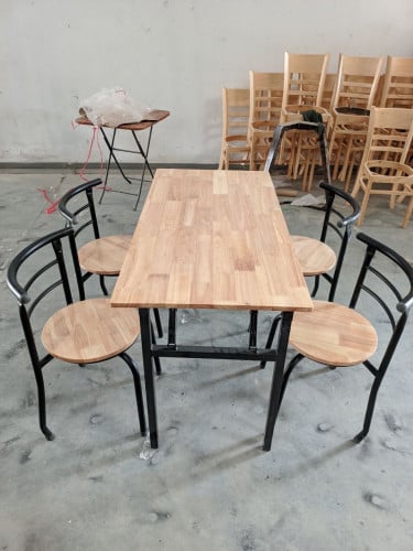 outdoor set by rubber wood 60*120cm best strong table