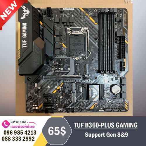 TUF B360-PLUS GAMING SUPPORT GEN 8&9