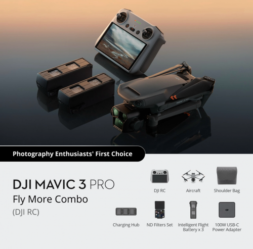 DJI Mavic 3 Pro Fly More Combo (DJI RC)