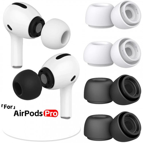Apple AirPods Pro Gen 1/2 Silicone Tips - Dealworthy™ 4pk Black
