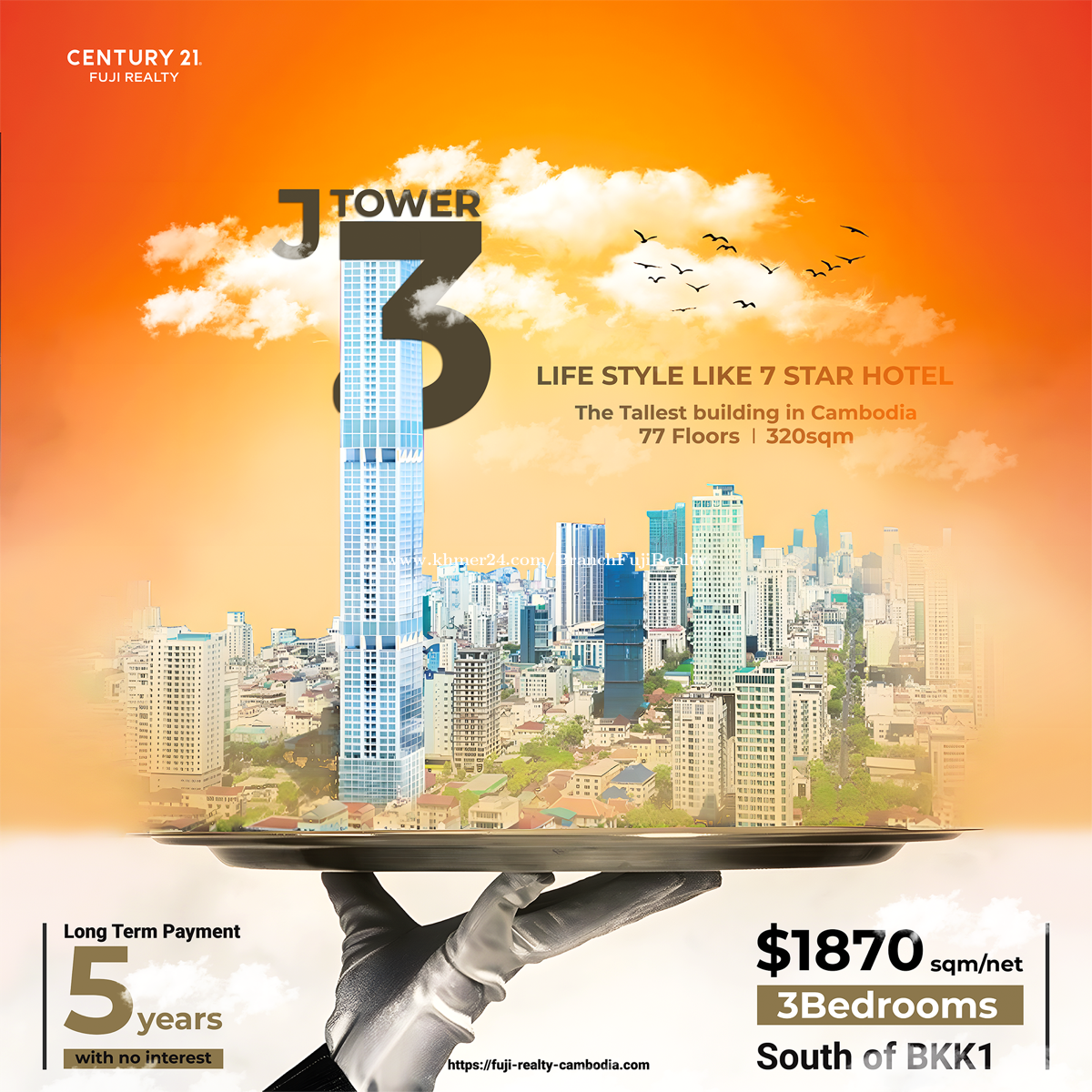 J-Tower 3 The Tallest Condominium Building in Cambodia price $0.01 in ...