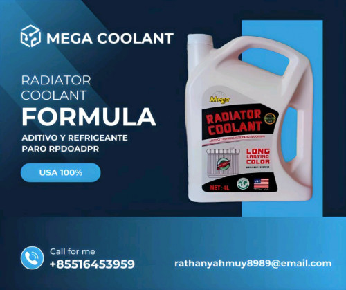 ទឹកស្អំឡានម៉ាក Mega Coolant's