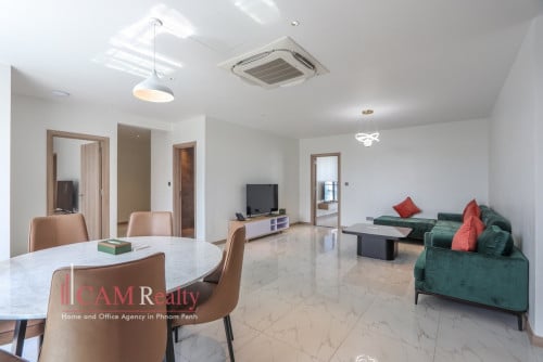 「日本語対応可能」3 Bedroom Serviced Apartment For Rent in BKK1 Phnom Penh