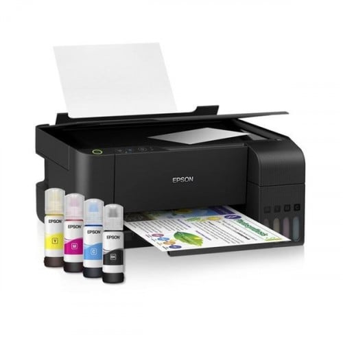 Printer Epson L3210(ដែលមានមុខងារ/Print/Scan/Copyពណ៍និងសរខ្មៅ)