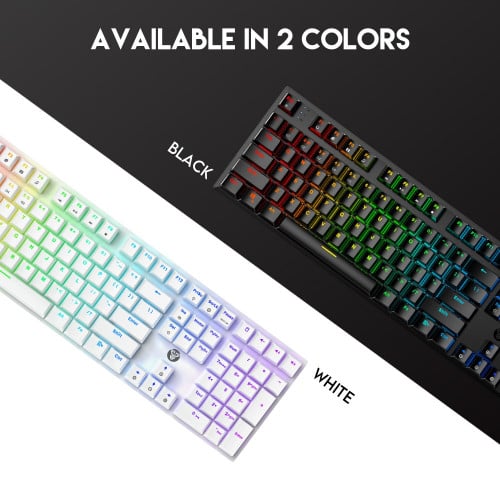 FANTECH MK855 RGB MAXFIT108 Black White