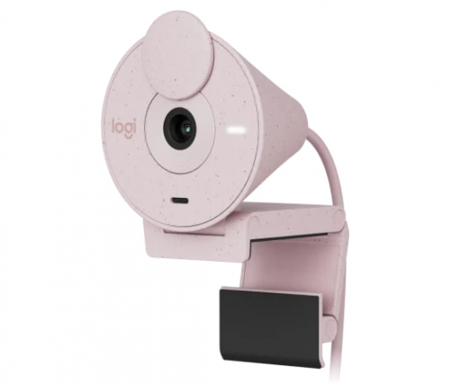Logitech Brio 300 Full HD 1080P Webcam, USB-C (Rose) (960-001449)