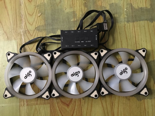 FAN CAST BRAND AIGO x3+REMOTE