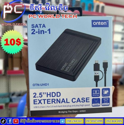 External Case 2.5 HDD ๐SATA 2 in 1