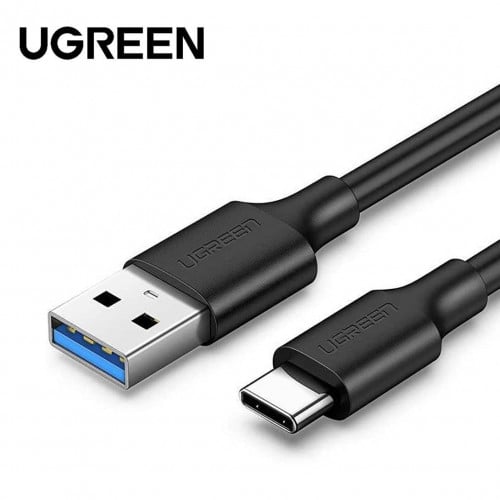 UGREEN USB-A 3.0 TO USB-C CABLE NICKEL PLATING 2M (BLACK)
