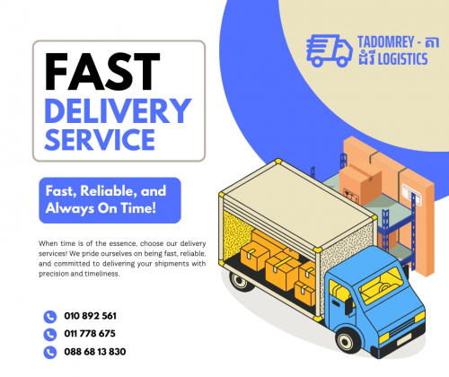 Tadomrey - តាដំរី Logistics ផ្តល់សេវាកម្ម ដឹកជញ្ជូន ទំនិញ