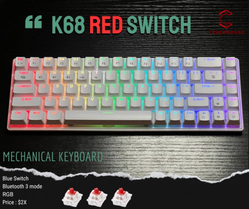 68 key Mechanical  keyboard  second hand