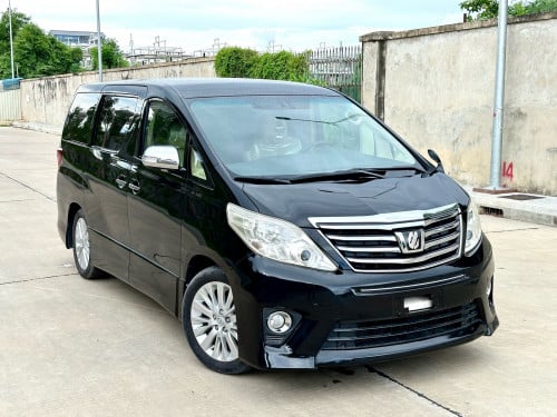 TOYOTA ALPHARD 2013 Full G-Option ពណ៌ខ្មៅ ក្នុងលឿង