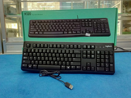 USB Keyboard Original Logitech K120 ថ្មីគុណភាពល្អ