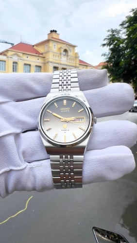 ⌚នាឡិកា​មួយ​ទឹក​មកពី​ជប៉ុន​ Vintage SEIKO QUARTZ TYPE II BROWN DIAL 4623-8030 KANJI GENTS.