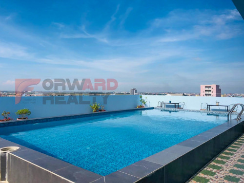 1 Bedroom apartment with swimming pool and gym available for rent in Phsar Doem Thkov Area.