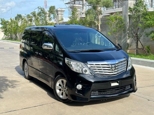 TOYOTA ALPHARD 2011 Full Top Option ពណ៌ខ្មៅ ក្នុងខ្មៅ