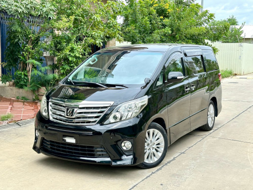 TOYOTA ALPHARD 2012 Full Option ពណ៌ខ្មៅ ក្នុងខ្មៅ