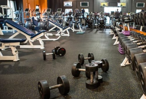 Rubber floor for gyms