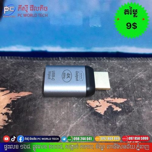 Adapter usb to hdmi support 4K/60Hz