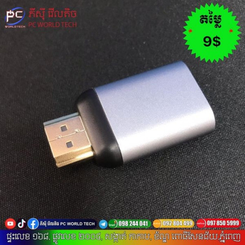 Adapter usb to hdmi support 4K/60Hz