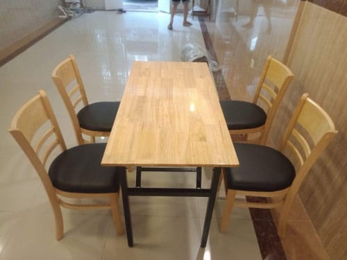 Dinning set 60*120cm by rubber wood
