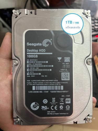 Hard Disk 500GB,1TB  ​មួយទឺក(Second Hand)