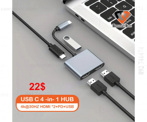 USB C HUB Docking Station 4K@30Hz HDMI-compatible Adapter Type C to HDMI USB HUB USB C Splitter