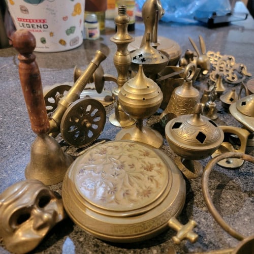 Antique brass collection