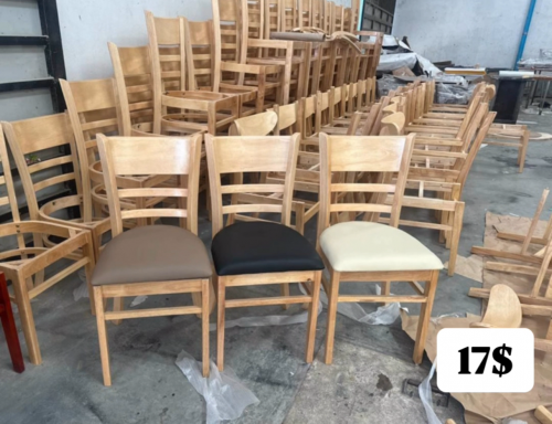Dinning chairs by rubber wood