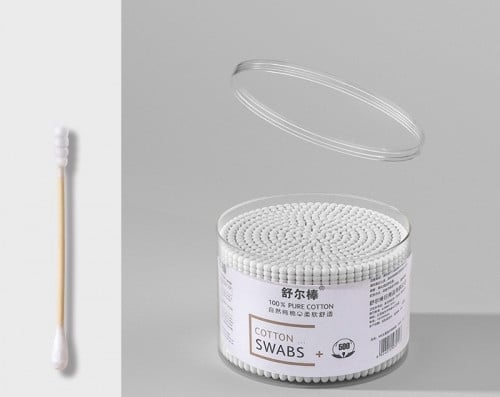 សំលីត្បារត្រចៀក Pure Cotton Swabs