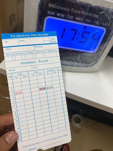 ម៉ាស៊ិនកាត Time recorder attendance
