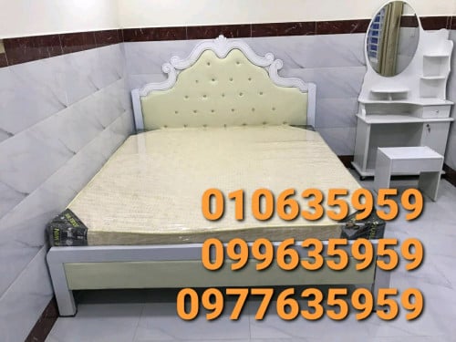 ឈុតគ្រែព្រះនាង+ ពូកកៅស៊ូក្រែប 1.6m x2.0m