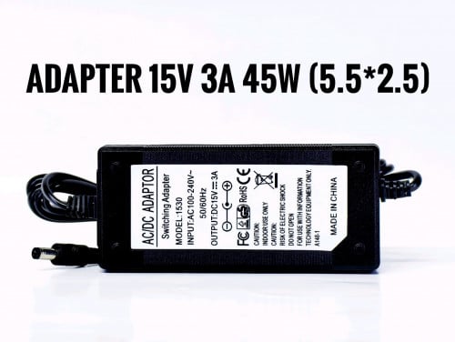 Adapter 15V 3A (5.5*2.5)