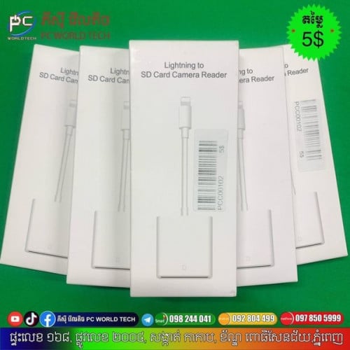 Lightings to SD Cards Camera Readers