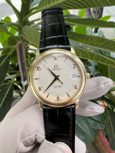 OMEGA deville 18k solid yellow gold