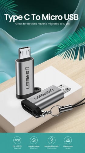 UGREEN Micro USB Male to USB-C Female Adapter 50590