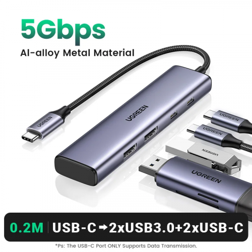 UGREEN USB-C to 2xUSB-A + 2xUSB-C HUB 15395
