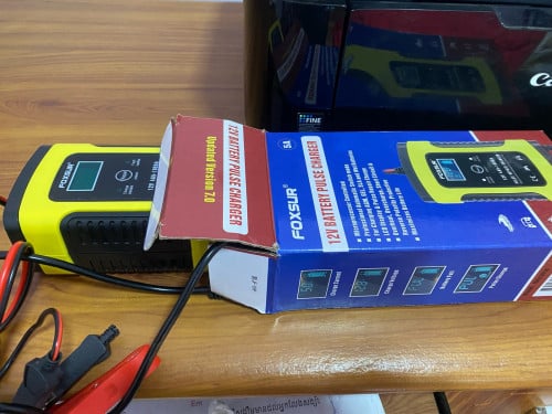 ឧបករណ៍សាកអាគុយឡានម៉ូតូទិញមកមិនសូវប្រើលក់វិញ