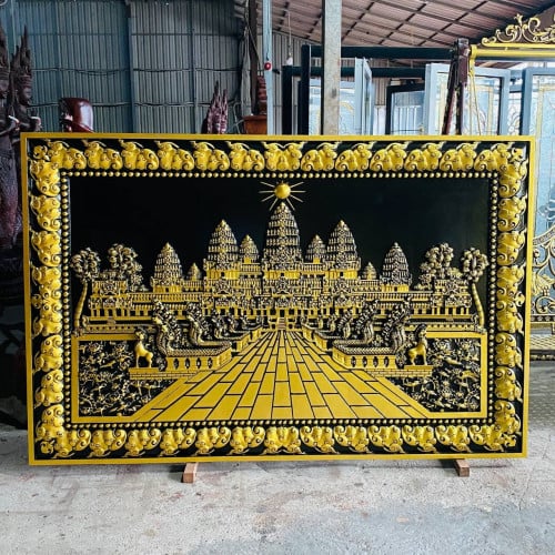 រូបចំលាក់អង្គរវត្ត ផលិតពីអាលុយមីញ៉ូមសុទ្ធ 100%