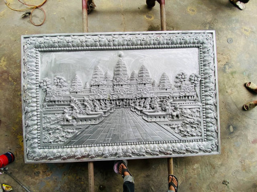 រូបចំលាក់អង្គរវត្ត ផលិតពីអាលុយមីញ៉ូមសុទ្ធ 100%