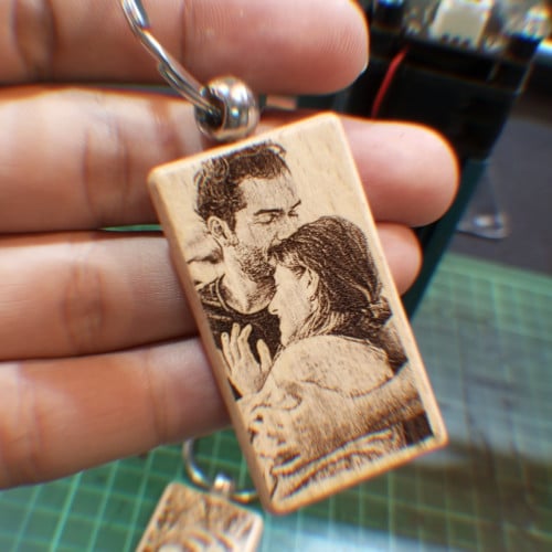 Photo Keychain / Custom Laser Engraved Photo keychain / Laser Keychain / Custom Keyrings