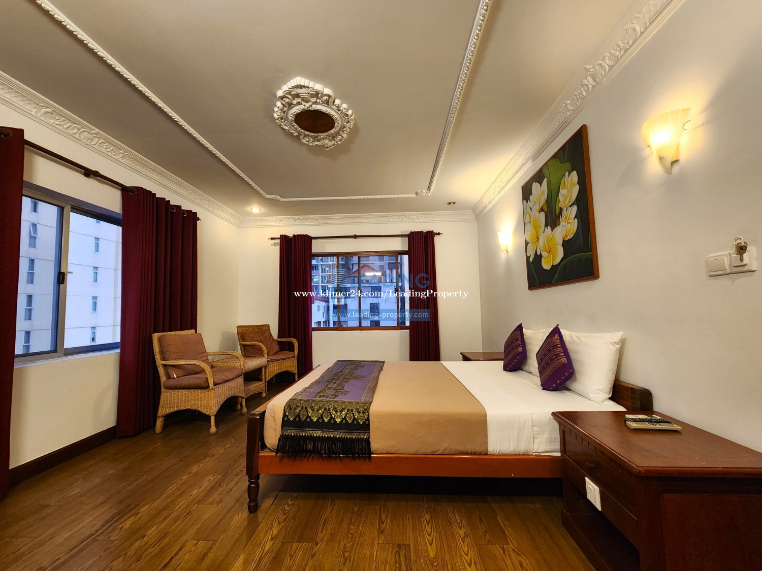 N740 Deluxe Hotel Room in BKK1 For Rent short term Price 600.00 in