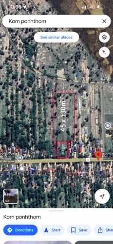 ចង់លក់ដីផ្ទាល់ខ្លួនតំលៃថោកជាងទីផ្សារ និងមានទទឹង 35ម៉្រែត បណ្តោយ 180ម៉្រែត បែរមុខមកជាប់ផ្លូវធំ6A