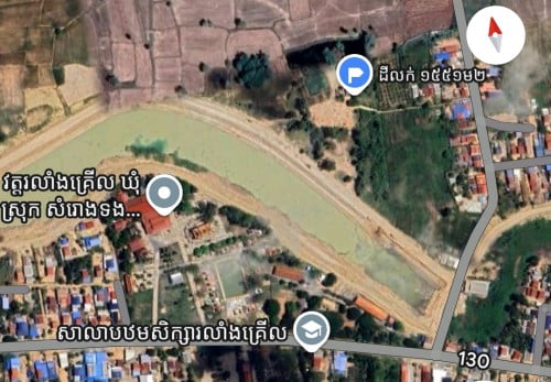 ដីលក់ ១៥៥១ម២ ដូរជាមួយឡាន ឬ ដូរជាមួយដីស្រុកបាទី