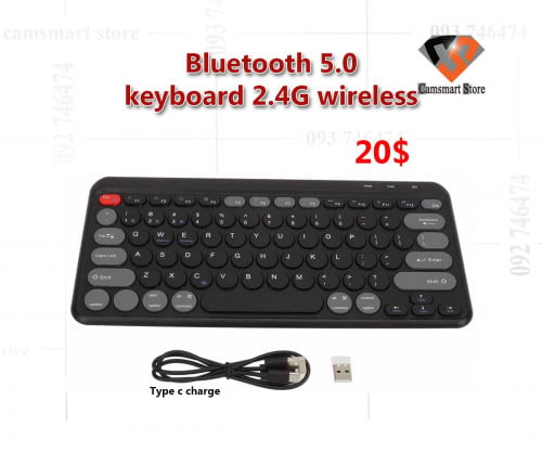 Dual Mode Bluetooth wireless slim keyboard suitable for iPad PC notebook