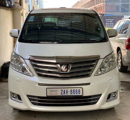 🚐Toyota Alphard 2012​ ម៉ាសុីនធំV6​ កំលាំងម៉ាសុីន​ 3.5L SPACE RUSSIE​ ​Full Option ឆ្វេងស្រុីន