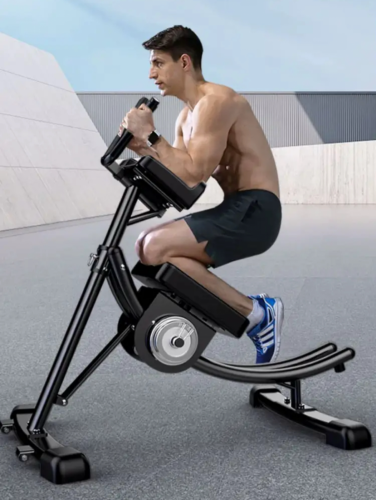 Folding abdominal curling machine