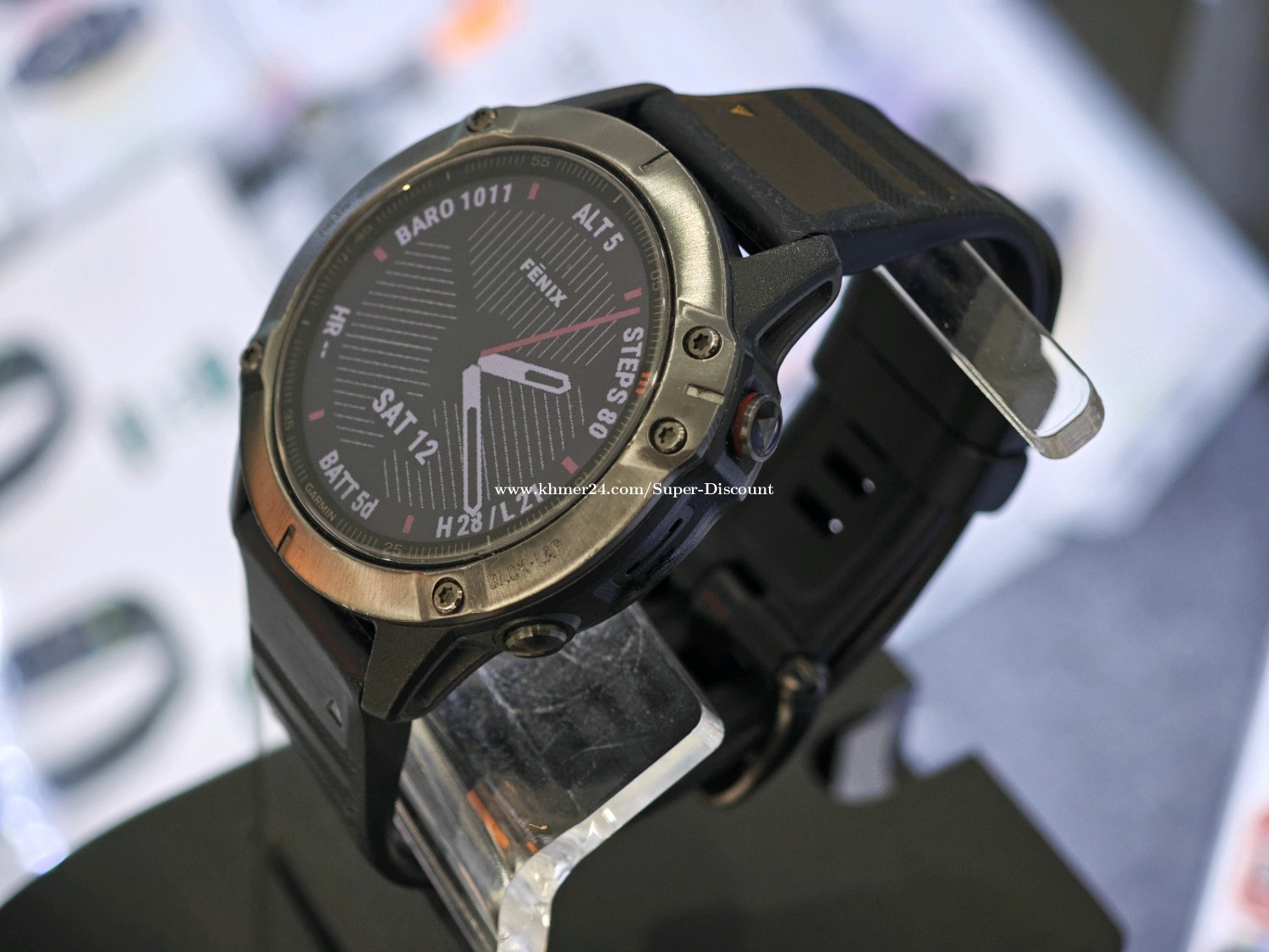 GARMIN FENIX 6 Sapphire 47mm 99 price 349.00 in Chak Angrae Leu Mean Chey Phnom Penh Cambodia SUPER DISCOUNT Khmer24