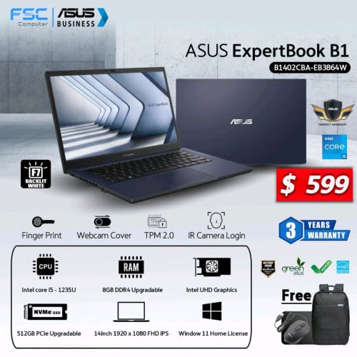 Asus ExpertBook B1402CVA-EB3864W