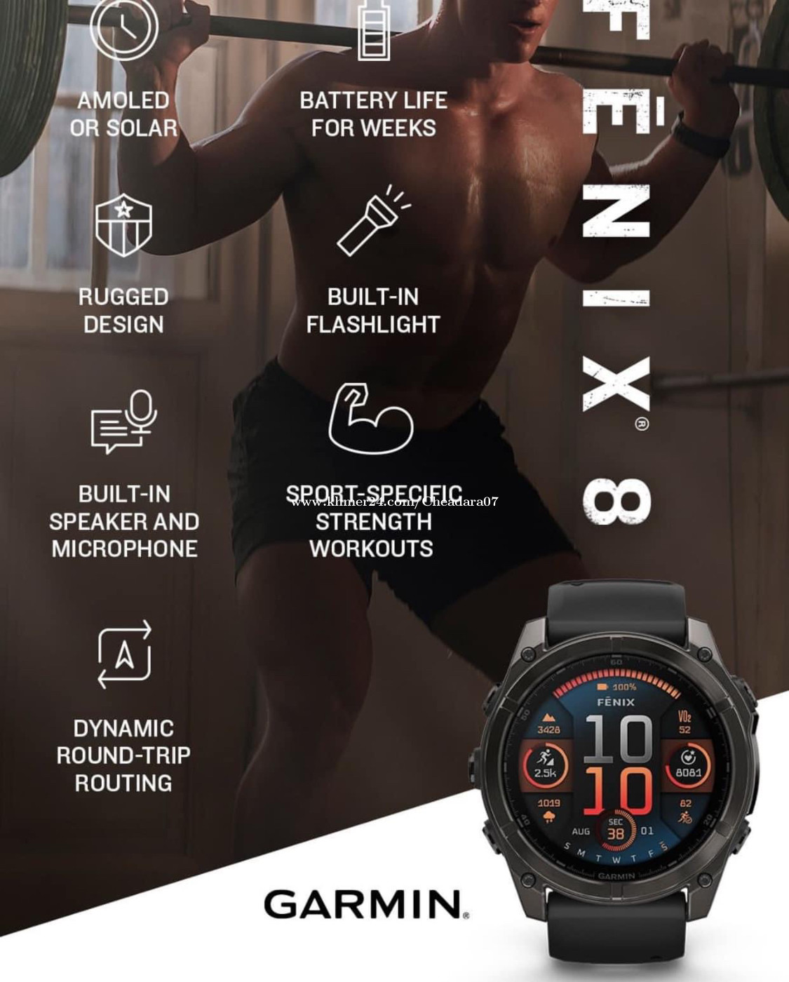 GARMIN FENIX 8 Price 1199.00 in Tuol Svay Prey Muoy Cambodia Dara Khmer24